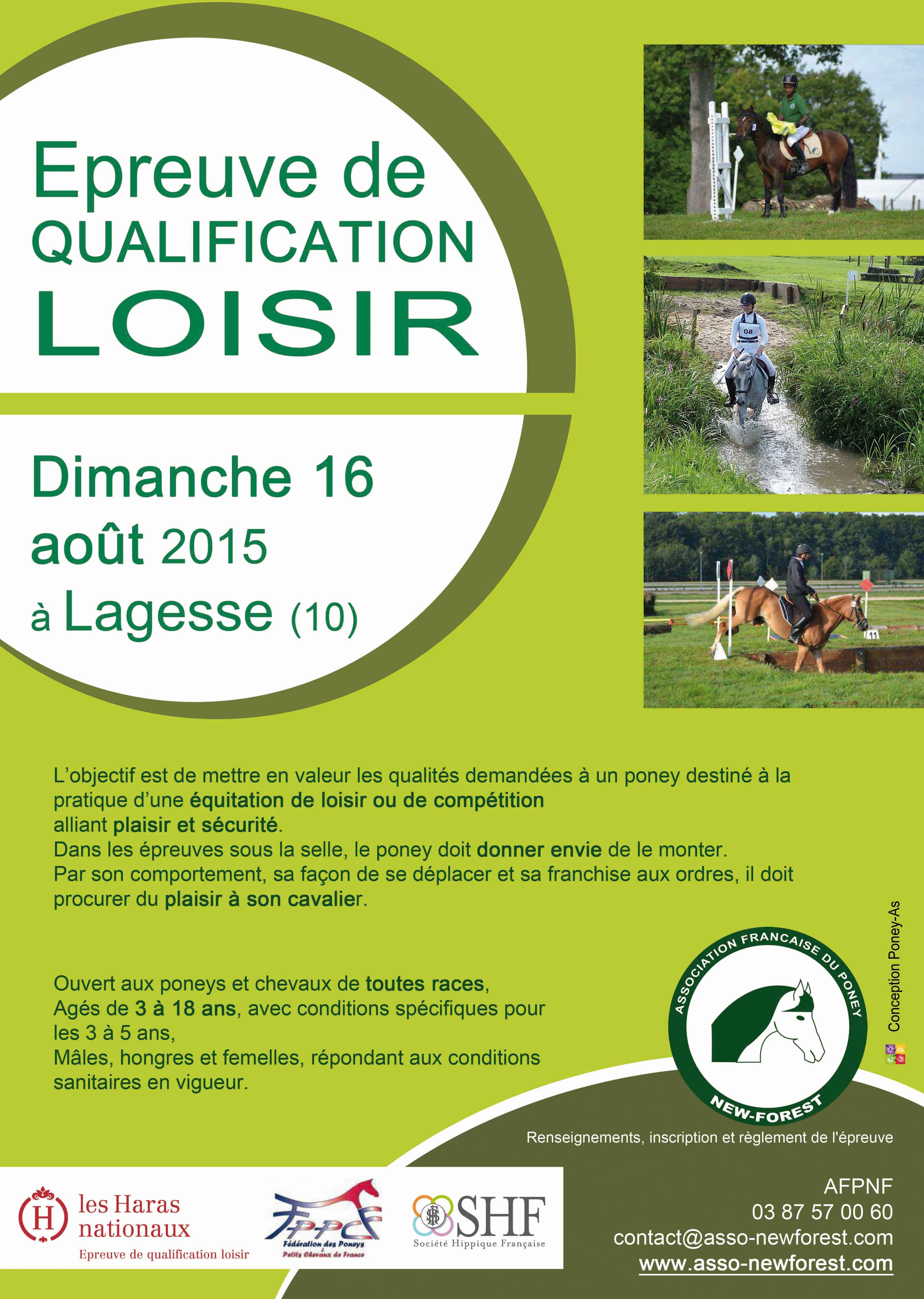 Epreuves Qualification Loisir New Forest 2015 - Engagement ...